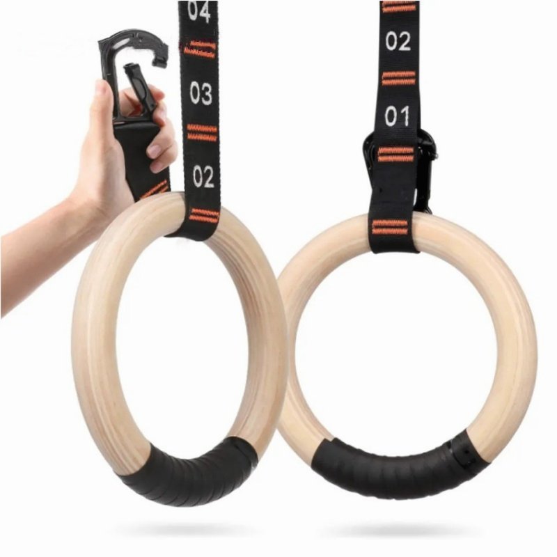 Couleur bois (anneau) + noir/Orange (bracelet)