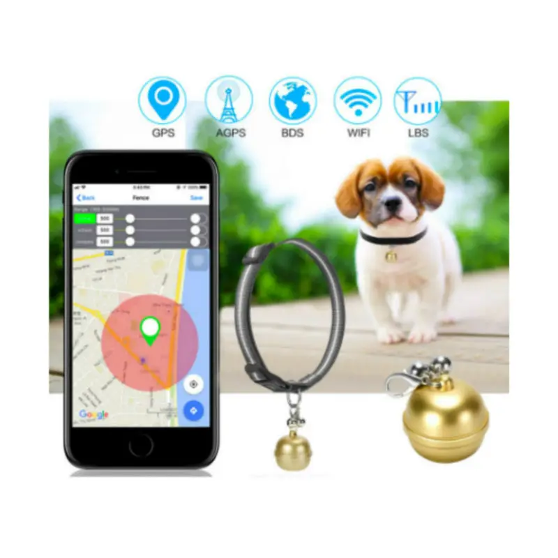 Akıllı kablosuz Pet Finder GPS su geçirmez yavru köpek zilli kedi tasması Anti-Lost güvenlik izci bulucu çanta araba evcil hayvan takip cihazı