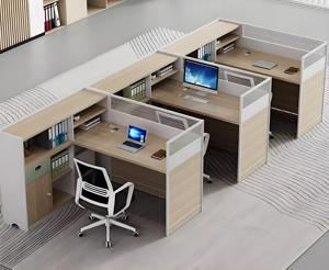 Escritorio contemporáneo de un solo ordenador, moderno, sencillo y elegante, escritorio de madera para oficina, muebles de oficina para edificio de oficinas - Product Image 3