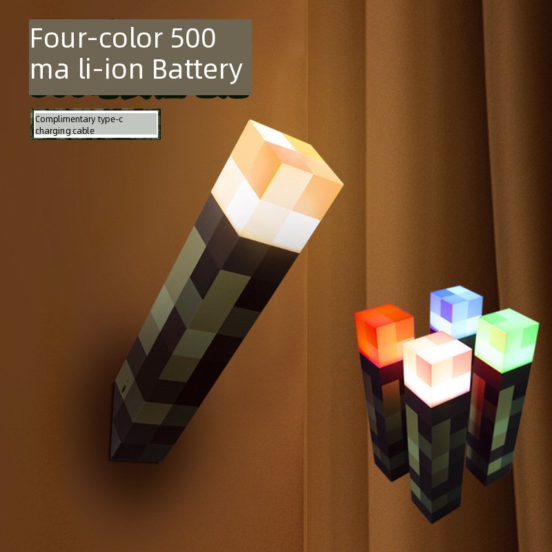 Lampe torche rechargeable 12-quatre couleurs