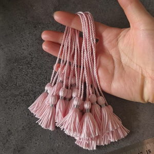Sjzmm高品质低价双涤纶流苏，带绳子，用于家居装饰流苏各种颜色的流苏 - Product Image 4