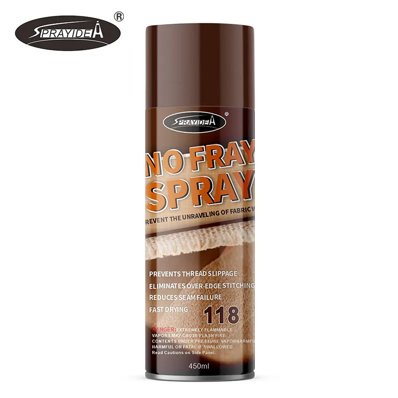 Sprayidea 118 Geruchsstarker starker schnell trocknender schnell trocknender Spray auf Polyester Baumwollstoff Leder Klebeverschlussmittel