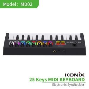 MIDI Pad Beat Maker con 25 teclas USB MIDI Pad teclados controlador - Product Image 5