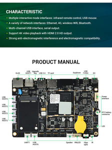 Rockchip RK3328 Industrielle Steuer platine 4K 10Bit 60fps 2 16 GB Android-Leiterplatte 1,5 GHz BT4.0 für Embedded Compact Computer - Product Image 2