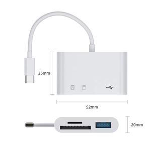 热卖适用于Otg 2.0 Tf Cf Sd存储卡读卡器的2合1转换器，适用于微型Usb Type-c适配器 - Product Image 2
