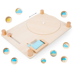 Montessori gỗ Dự báo thời tiết cảm giác bận rộn Hội Đồng Quản trị đào tạo cho mầm non học tập hoạt động đồ chơi - Product Image 2