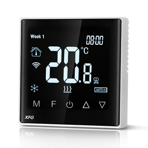 Умный Wi-Fi Zigbee цифровой сенсорный экран, электрический нагреватель пола, термостат, система умного дома, приложение, пульт дистанционного управления температурой - Product Image 1