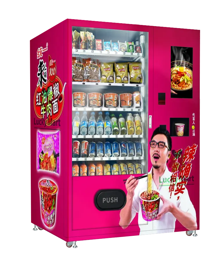 Automaat Hot Food Ramen Instant Cup Noodle Automaat Automatische Voedselautomaten Verkoop Die Voedsel Bereiden
