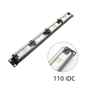 UTPパッチケーブル用バックバー付き24ポートCat6Cat5パッチパネルネットワーク配信フレーム - Product Image 5