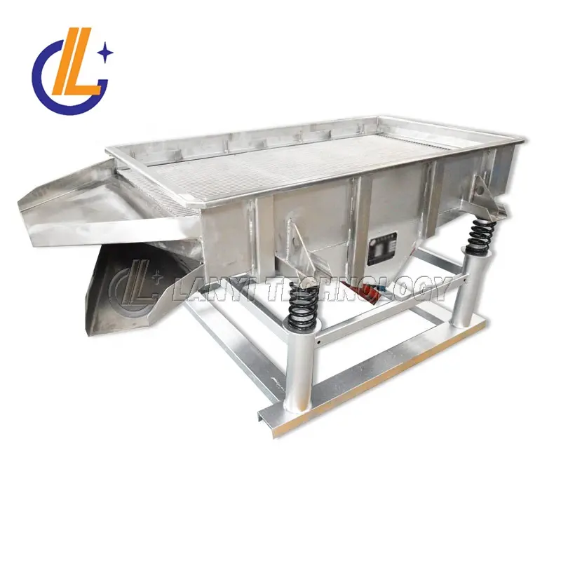 Linear screen rice grading sieve rectangular vibrating screen machine