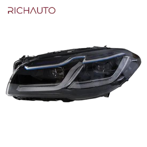 BMW 5 serisi E60 için 03-10 için yüksek kaliteli far çift L LED gün ışığı direksiyon Lens farlar montaj modifikasyonu - Product Image 3