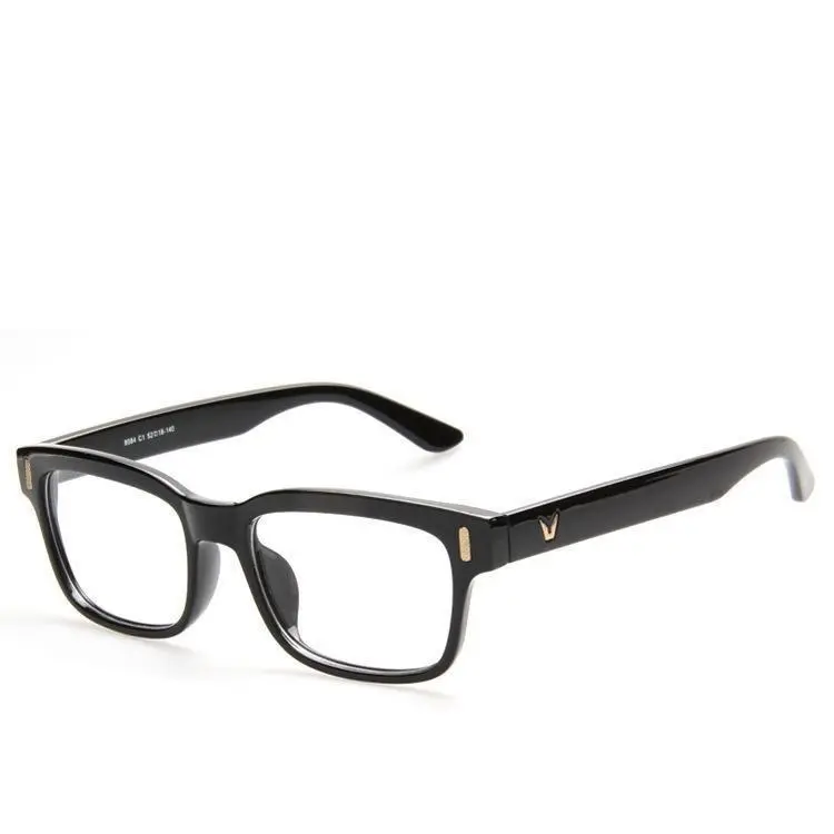Classic Plastic Optical Frame With Clear Lenses Square Eyeglasses Frame