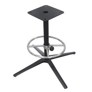 Thiết kế hiện đại màu đen kim loại thanh ghế phụ kiện bán buôn thanh phân và bảng cơ sở cho thương mại đồ nội thất thanh - Product Image 2