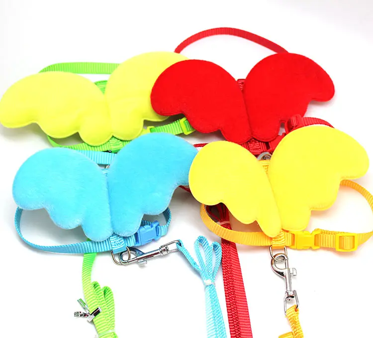 New Hot Sale Angel Wings Pet Chest Strap Dog Leash Rope Vest Cat Leash Rope Set