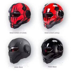 Hot bán tùy chỉnh ECE Dot sắt người đàn ông đầy đủ mặt an toàn ABS xe máy Mũ bảo hiểm với Dual Visor - Product Image 4