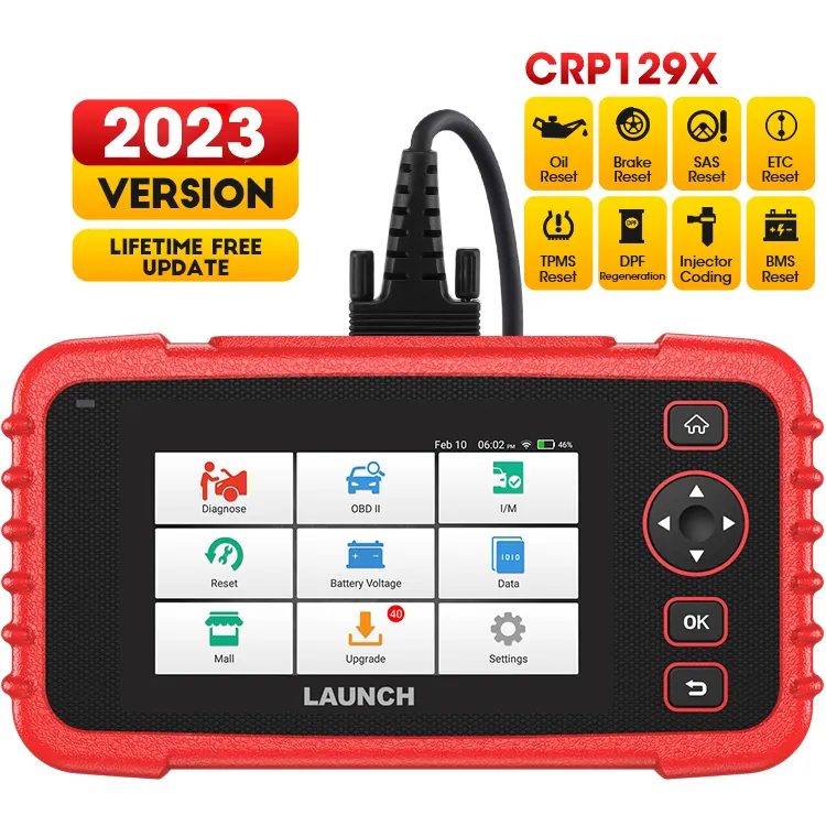 2023 Lancering Obd2 Crp129x Crp 129x Crp129e 129e Crp129 Creader Code Eng/At/Abs/Srs Automotriz Auto Scanner Diagnostische Scan Tool