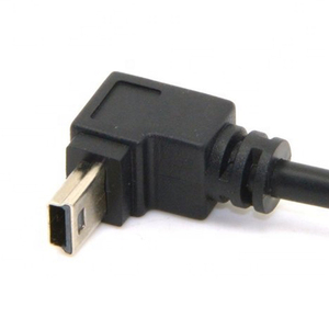 OEM 90 度左右直角迷你USB 5 针连接器 4 根导线剥离开口端电缆 - Product Image 4