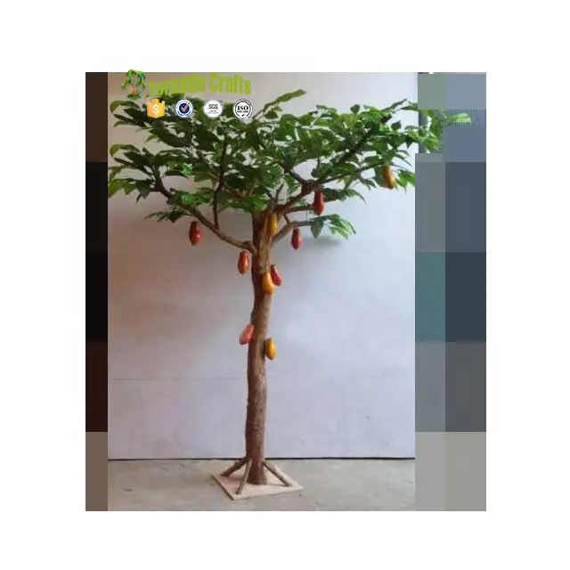 Árbol de Cacao Artificial decorativo, Árbol frutal de gran calidad