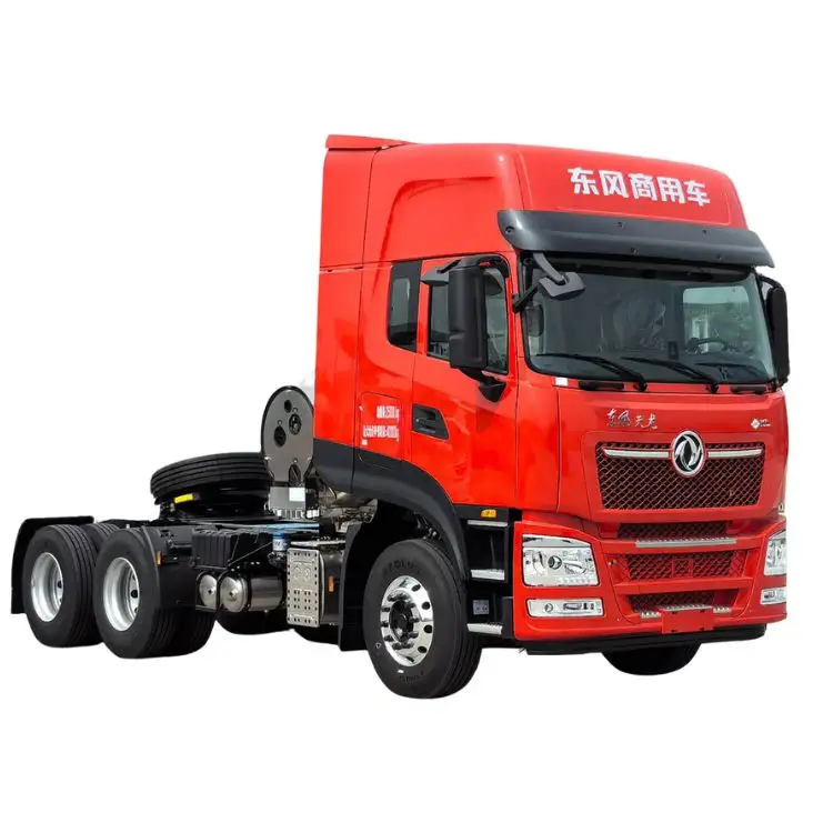 Dongfeng Commercial Vehicle Tianlong KL Heavy Truck 520 HP 6X4 LNG Tractor Wholesale New Car Sale  Light Win Edition 460 Tractor