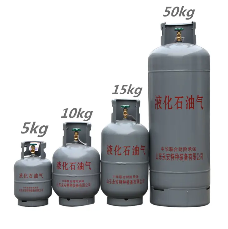 5 10 15 50kg Steel Cylinder Sealed Bottle LPG Cylinder Kitchen Restaurant Cooking Household Commercial Industry Gas Tank