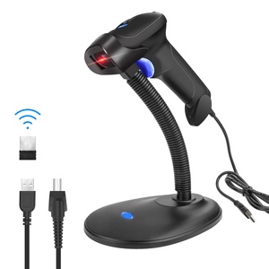 1DワイヤレスBluetoothバーコードスタンドスキャナーLED光源付き2D USBスキャナーAndroid OS CMOSインターフェースプリント機能St - Product Image 1