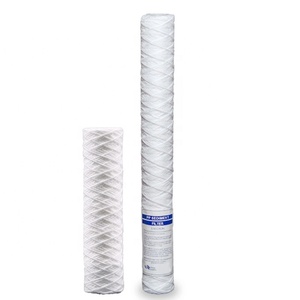 Filtro de cartucho de sedimento de hilo PP de 10 pulgadas, 0,1 micras, 1 Micra, 5 micras, planta de energía, eliminación de hierro, cartucho de filtro enrollado