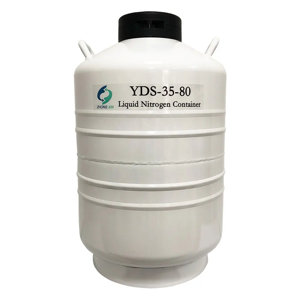 Récipient d'azote liquide de Dewar de stockage de sperme cryogénique de 35L (TYPE de YDS) pour l'insémination artificielle