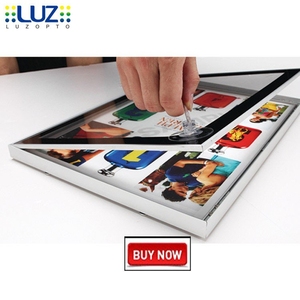 Led chiếu sáng hình chữ nhật hai mặt mỏng quảng cáo từ hộp đèn với khung hình - Product Image 2