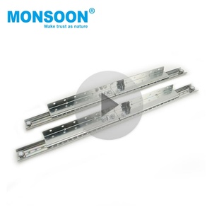 Furnitur dengan mekanisme meja perpanangan baja gulung dingin bantalan bola ekstensi meja makan campuran logam Slide untuk meja - Product Image 1