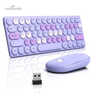 Wireless <strong>Keyboard</strong> and <strong>Mouse</strong> Set Compact Quiet 2.4G Ultra-Thin Sleek Design for Windows Desktop PC Notebook Laptop - Product Image 1