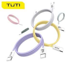 TUTI düşük fiyat 60w hızlı şarj kablosu tip c tipi c veri kablosu naylon örgülü USB kablosu telefon için - Product Image 3