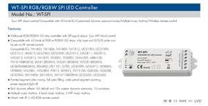NUEVO 5V 12V 24V RF SPI Wifi Controlador de píxeles LED RGB RGBW SPI dimmer compatible con control de aplicación control remoto con función de música - Product Image 3