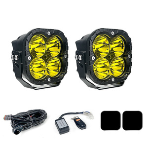Yeni uzaktan kumanda 5 inç beyaz/sarı çalışma ışığı küp nokta sürüş ışın yardımcı LED ışık için araba SUV Offroad ATV UTV 4x4 - Product Image 1