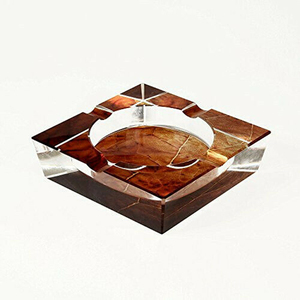High-end 4 sahipleri kristal puro küllük ev dekoratif sigara kül tablası cam puro küllük - Product Image 1