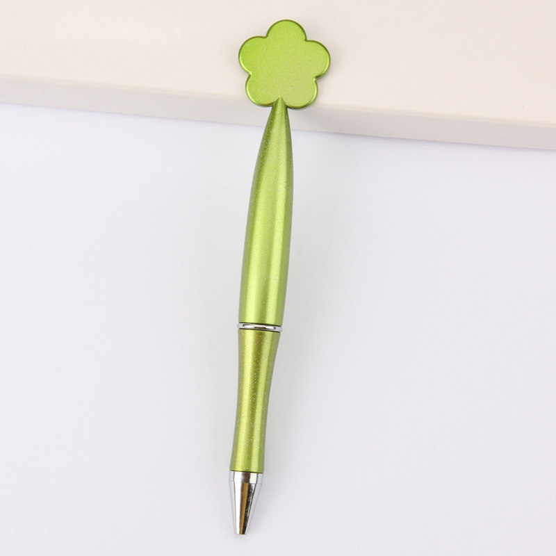 Bullet type 1.0 - 48-pearl light green flower pen