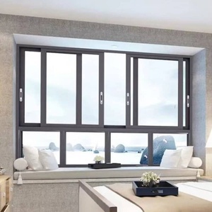 Son alüminyum pencere tasarımı 3 parça sürgülü pencere termal yalıtım evi cibinlik ile sürgülü pencere - Product Image 6