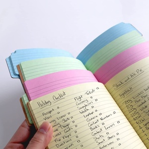 A5 Study <strong>Notebooks</strong> Kraft Tabbed <strong>Notebook</strong> Work Journal Colored <strong>Paper</strong> Note Book <strong>With</strong> Tabs, Divider Tab <strong>Notebook</strong> - Product Image 1