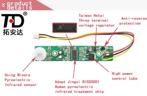 Mini Bewegungs melder Pir Sensor Kabel Kleider schrank Licht mit Pir Sensor Ein/Aus Pir Sensor
