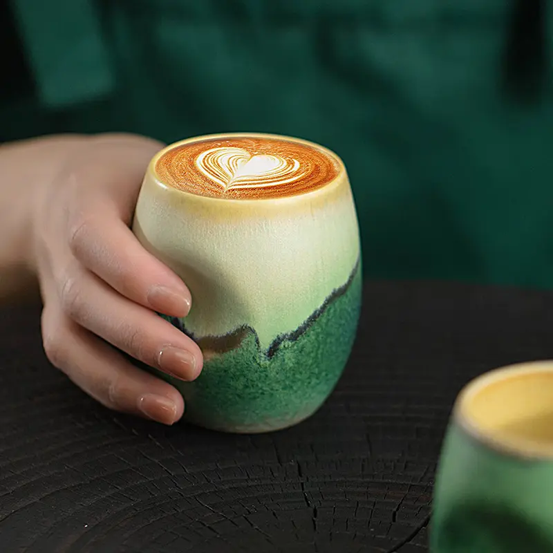 Produits tendance 2023 nouvelle tasse à thé japonaise café verres élégant en céramique arabe tasse à thé cadeau à la main poterie tasses
