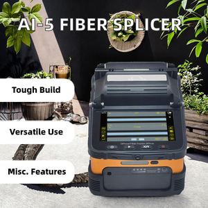 Kexint เครื่องประกบใยแก้วนำแสง AI-5เครื่องประกบประกบออปติกพร้อมขั้วต่อ SC GPRS เครือข่าย AC 100-240V รับประกัน1ปี - Product Image 2