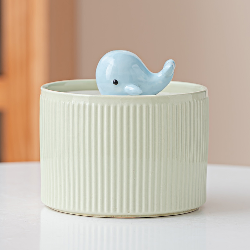 Petit format en forme de baleine, vert clair, 1,0 L