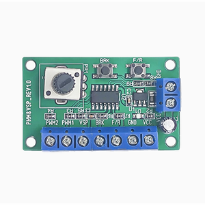 DC5-28VブラシレスDCモータースピードコントローラードライバーPWMスピードコントロールボードピンポイントレギュレーター前後制御15KHz - Product Image 2