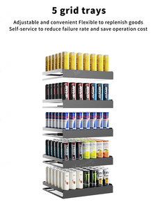 Thực phẩm thông minh máy bán hàng tự động tủ lạnh đông lạnh ai Máy bán hàng tự động với thanh toán di động - Product Image 5