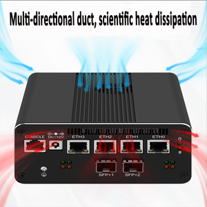 OEM 13th InteI I5 I7 1335U/1355U 2 * DDR5 4*2.5G Lan SFP X86 Router Console Pfsense Firewall Mini PC nuovo Computer di rete - Product Image 5
