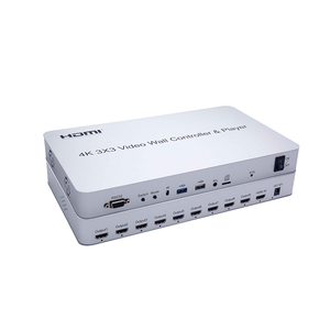 High Quality 4K <strong>HDMI</strong> Video Wall Processor with 3x3 2x2 1x2 <strong>Outputs</strong> Metal <strong>HDMI</strong> &amp; USB Controller 1 <strong>HDMI</strong> <strong>Input</strong> &amp; 12V <strong>Input</strong> - Product Image 1