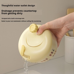 Đa chức năng nhỏ <span class=keywords><strong>Salad</strong></span> Spinner rau xà lách Máy sấy trái cây lọc sạch rửa bát với colander - Product Image 4