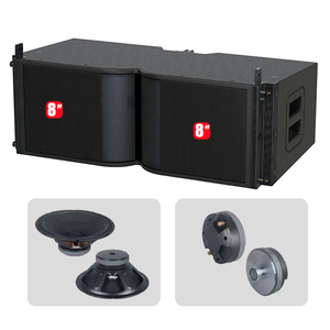 ลำโพงไลน์อาร์เรย์คู่คุณภาพสูง Vp208 ขนาด 8 นิ้ว สำหรับอุปกรณ์ระบบเสียงโบสถ์ - Product Image 2