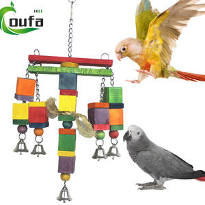 Lớn Và Nhỏ Bằng Gỗ Vẹt Chew Đồ Chơi Bird Nguồn Cung Cấp & Đu Bird Đồ Chơi Trực Tiếp Từ Nhà Máy Cổ - Product Image 6