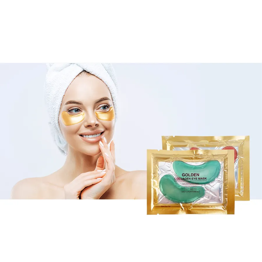 2024 Op Maat Gemaakte Hyaluronzuur Whitening 24K Gouden Eye Pads Collageen Ooglapje Voor Gezwollen Anti Rimpel Onder Oogkussens Oem