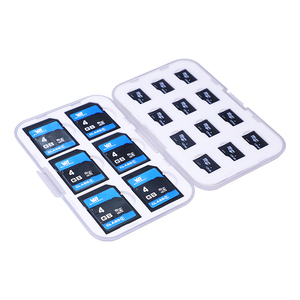 Toptan katlanabilir TF hafıza kartı muhafazası ucuz şeffaf plastik saklama kabı SD kart depolama için kameralar MMC arayüzü ile uyumlu - Product Image 3